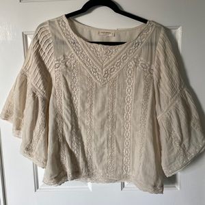 Lucky brand white lace top